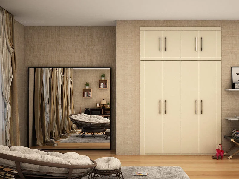 Cratis Straight Wardrobe in Muted White